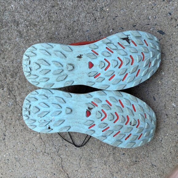 Salomon Ultra Glide Womens Size 7 Orange Maroon Quicklace Trail Running Hiking - Picture 5 of 6